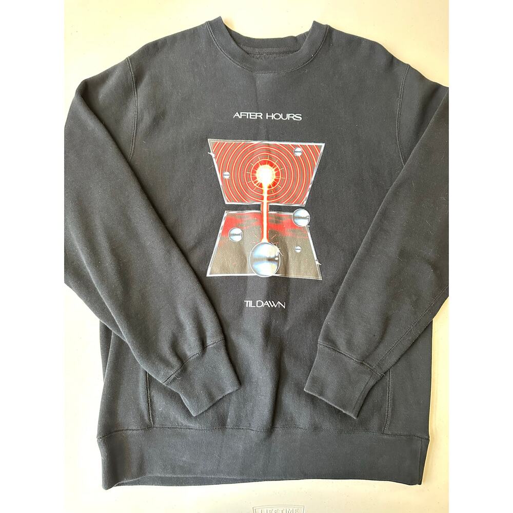 The Weeknd After Hours Til Dawn Tour Crewneck Sweatshirt Men's Medium XO Black